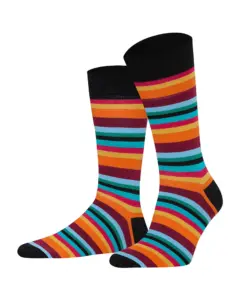 Link zu Lange gestreifte Socken für Herren & Damen aus Baumwolle